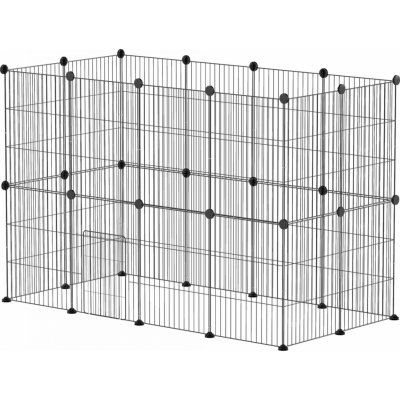 PawHut Venkovní výběh pro králíky černá 120 x 60 x 80 cm – Hledejceny.cz