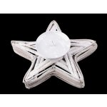 Prima-obchod Proutěný svícen hvězda Ø20 cm barva 1 bílá přírodní glitry – Zboží Mobilmania
