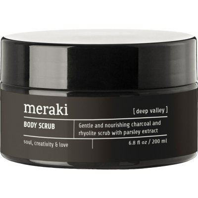 Meraki tělový peeling s aktivním uhlím deep valley 200 ml – Zboží Dáma