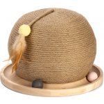 Designed by Lotte dřevěná škrabací koule s kuličkovou dráhou 29,5 x 22 cm – Zboží Dáma