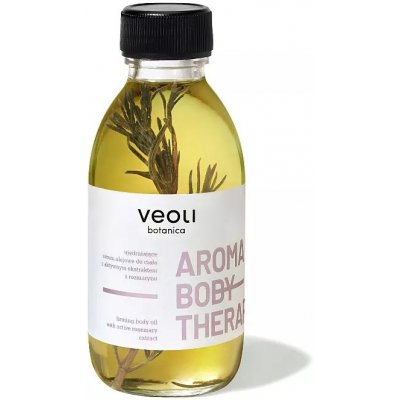 Veoli Botanica Aroma Body Therapy zpevňující tělový olej s aktivním extraktem z rozmarýnu 136 g – Zboží Dáma