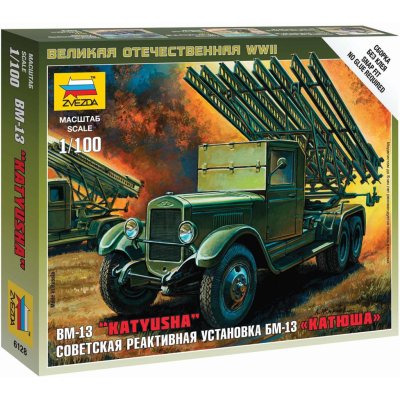 Zvezda Wargames WWII military 6128 BM-13 Katyusha 1:100