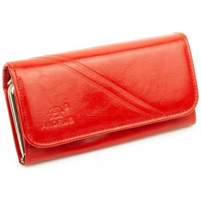 Andrus 17b dámská kožená peněženka červená