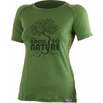 Lasting Back dámské merino triko s tiskem 6060 Fialová – Zboží Mobilmania