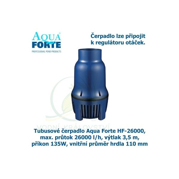 Aqua Forte HF-26000 Tubusové čerpadlo od 6 436 Kč - Heureka.cz