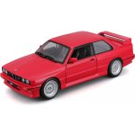 Bburago Plus BMW 3 Series M3 1988 Red 1:24 – Zboží Mobilmania