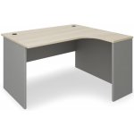 Rauman Rohový stůl SimpleOffice 140 x 120 cm, pravý, dub světlý / šedá – Hledejceny.cz