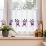 Dekorační metrážová vitrážová záclona LAVANDA výška 50 cm MyBestHome – Zboží Dáma