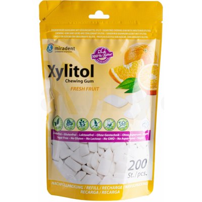 Miradent Xylitol ČERSTVÉ OVOCE 200 ks – Zboží Dáma