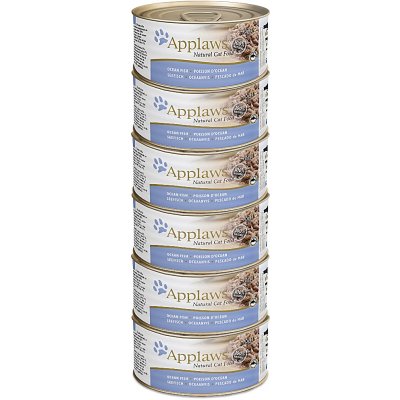 Applaws Cat Tin s mořskými rybami 6 x 70 g – Zboží Mobilmania