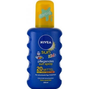 Nivea Sun Kids barevný spray na opalování SPF20 200 ml