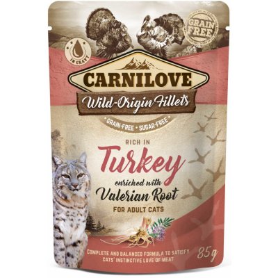 Carnilove Cat Pouch Turkey Enriched & Valerian 85 g