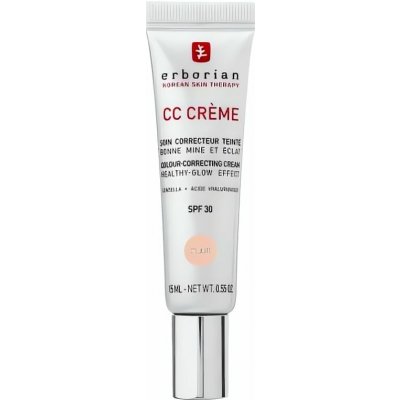 Erborian Rozjasňující CC krém SPF30 High Definition Radiance Face Cream Porcelain 15 ml – Zboží Dáma