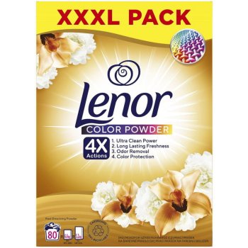 Lenor Prací prášek Vanilla Orchid & Golden Amber Color 4,4 kg 80 PD