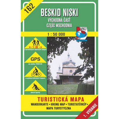 Beskid Niski Východná časť 1:50 000 162 Turistická mapa – Zboží Mobilmania