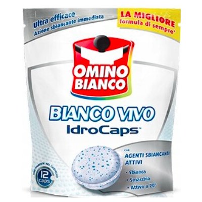 Omino Bianco IdroCaps bělící přípravek a odstraňovač skvrn 12 kapslí – Sleviste.cz