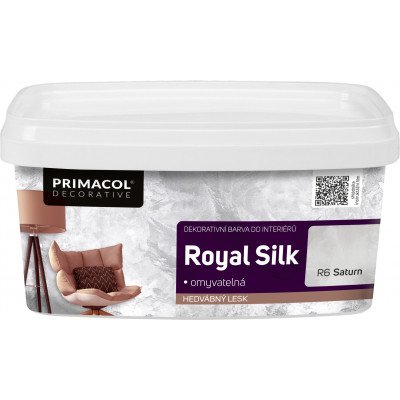 Primacol Decorative Royal Silk omyvatelná dekorativní barva s leskem, R6 Saturn, 1 kg – Zbozi.Blesk.cz