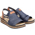 Rieker 62962-14 MODRÁ – Zboží Dáma