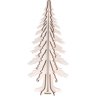 Autronic Strom dřevěná dekorace barva bílá AC7159 – Zboží Mobilmania
