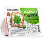 ALLNATURE Bezlepkový chlebík se semínky 350 g – Zboží Dáma