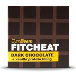 Gymbeam Proteinová čokoláda Fitcheat hořká čokoláda vanilka 80 g – Zboží Mobilmania