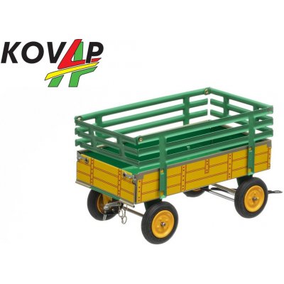 KOVAP Přívěs traktorový vysoké bočnice žlutý – Zboží Mobilmania