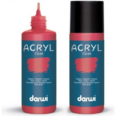 Darwi Acryl Opak akrylová barva 80 ml karmínová