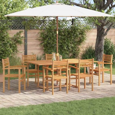 OMAXI 623270 Židle 6 pcs Hnědá 56 x 55 x 90,5 cm Pevné teakové dřevo – Hledejceny.cz