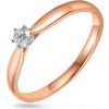 Prsteny iZlato Forever Briliantový zásnubní prsten z růžového zlata Stella IZBR1175R