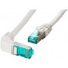 síťový kabel EFB 21.42.1904 S/FTP patch, kat. 6a, lomený konektor, 3m, šedý