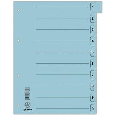 Rozlišovače odtrhávací A4 DONAU, modrá, karton, 50ks – Zboží Živě