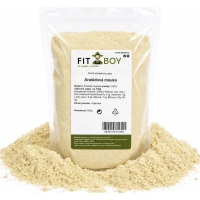 Fitboy Arašídová mouka pražená 0,5 kg – Hledejceny.cz