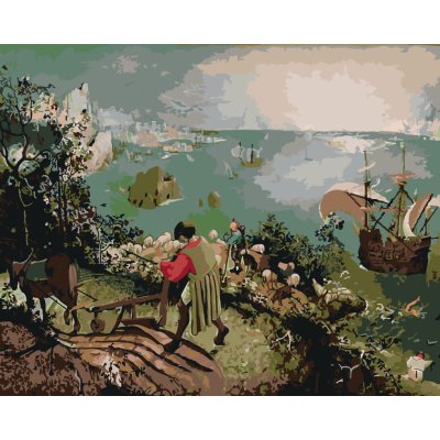 ZUTY Malování podle čísel PÁD IKARŮV PIETER BRUEGEL 40 x 50 cm – Hledejceny.cz