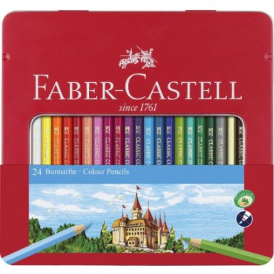 Faber-Castell Colour Grip 24ks v plechovém pouzdře