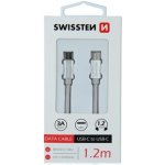 Swissten 71527201 Textile datový kabel USB-C 1,2 m – Zbozi.Blesk.cz