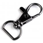 Kovová karabina průvlek 12mm - 1ks Barva: antracitová – Sleviste.cz