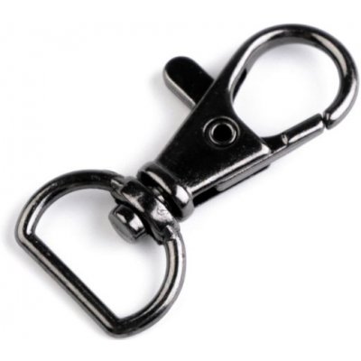 Kovová karabina průvlek 12mm - 1ks Barva: antracitová – Sleviste.cz