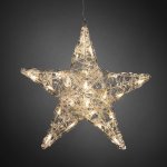 Exihand Hvězda 5 cípá 6102-103 24 LED teple bílá průměr 40 cm – Hledejceny.cz
