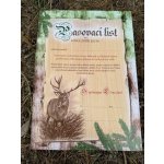 Pasovací list na lovce zvěře jelení – Zboží Dáma
