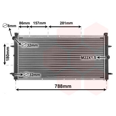 Chladič vody pro motor VAN WEZEL 58002114 | Zboží Auto
