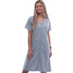 Župan nebo košilka kojící na zip vzor hvězdičky 1G0641 šedá – Zboží Dáma