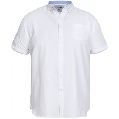 D555 košile pánská James krátký rukáv bílá