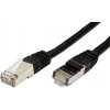 síťový kabel Datacom 1611 patch, S/FTP,Cat.6,2xRJ45, 1m, černý