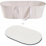 Ahojbaby Ahojbaby Mojžíšův košík pro miminko Paper Dream white + matrace Basic – Zboží Dáma