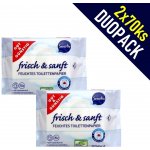 GUT&GÜNSTIG Frisch & Sanft SENSITIV 2 x 70 ks – Zboží Dáma