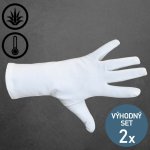 Knitva pánské bavlněné rukavice s Aloe Vera 2 páry bílé – Hledejceny.cz