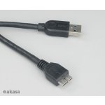 Akasa AK-CBUB04-10BK USB 3.0 , SuperSpeed 5 Gbps Type A to Micro-B Black Cable, 100cm