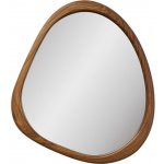 Nordic Living Hnědé závěsné zrcadlo Luxor 47 x 44 cm – Hledejceny.cz