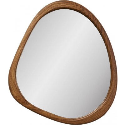 Nordic Living Hnědé závěsné zrcadlo Luxor 47 x 44 cm – Hledejceny.cz