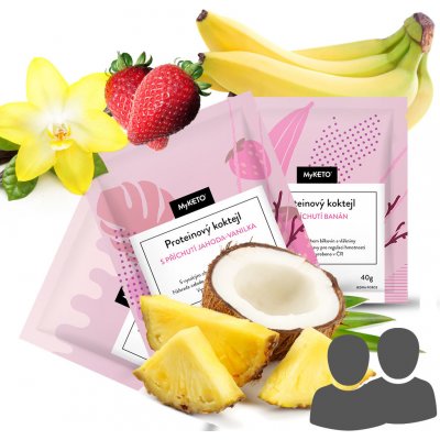 MyKETO balíček proteinový koktejlů 84 porcí 2960 g – Zboží Dáma